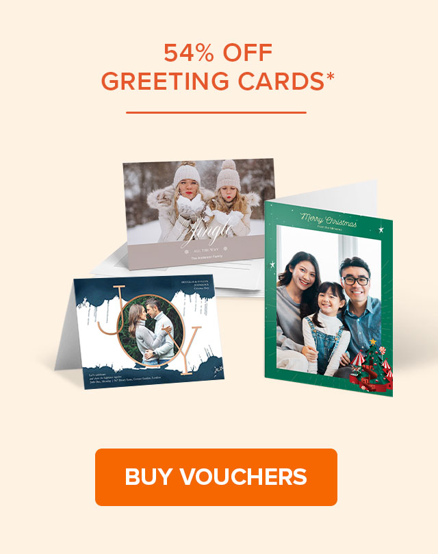 54% OFF GREETING CARDS